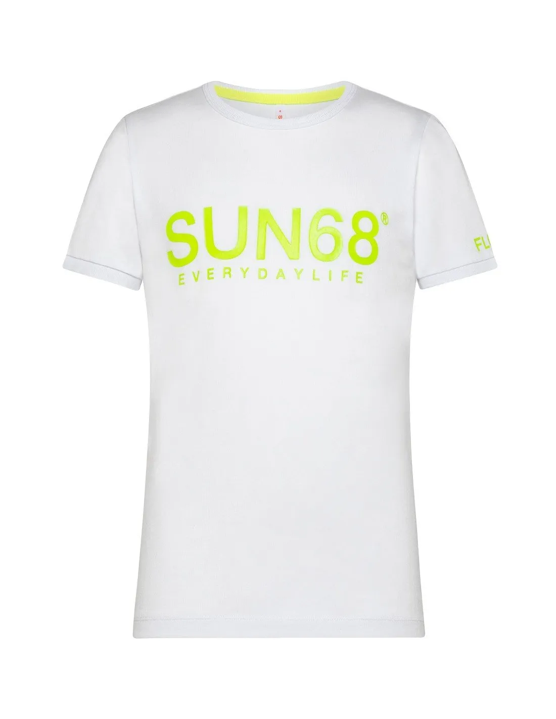 T-shirt Sun68 bimbo T33308 bianca PE23