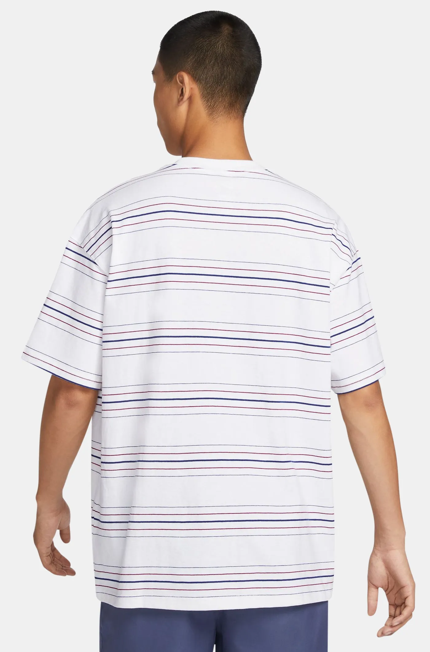 T-Shirt white striped Bara Nike