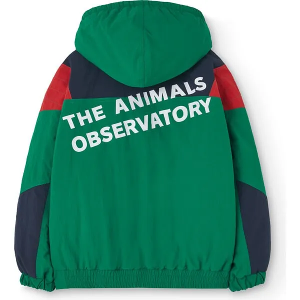 The Animals Observatory Carp Relaxed Fit Hooded Jacket, Green