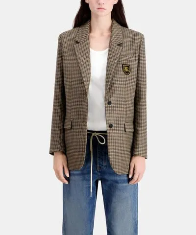 The Kooples Checkered Blazer