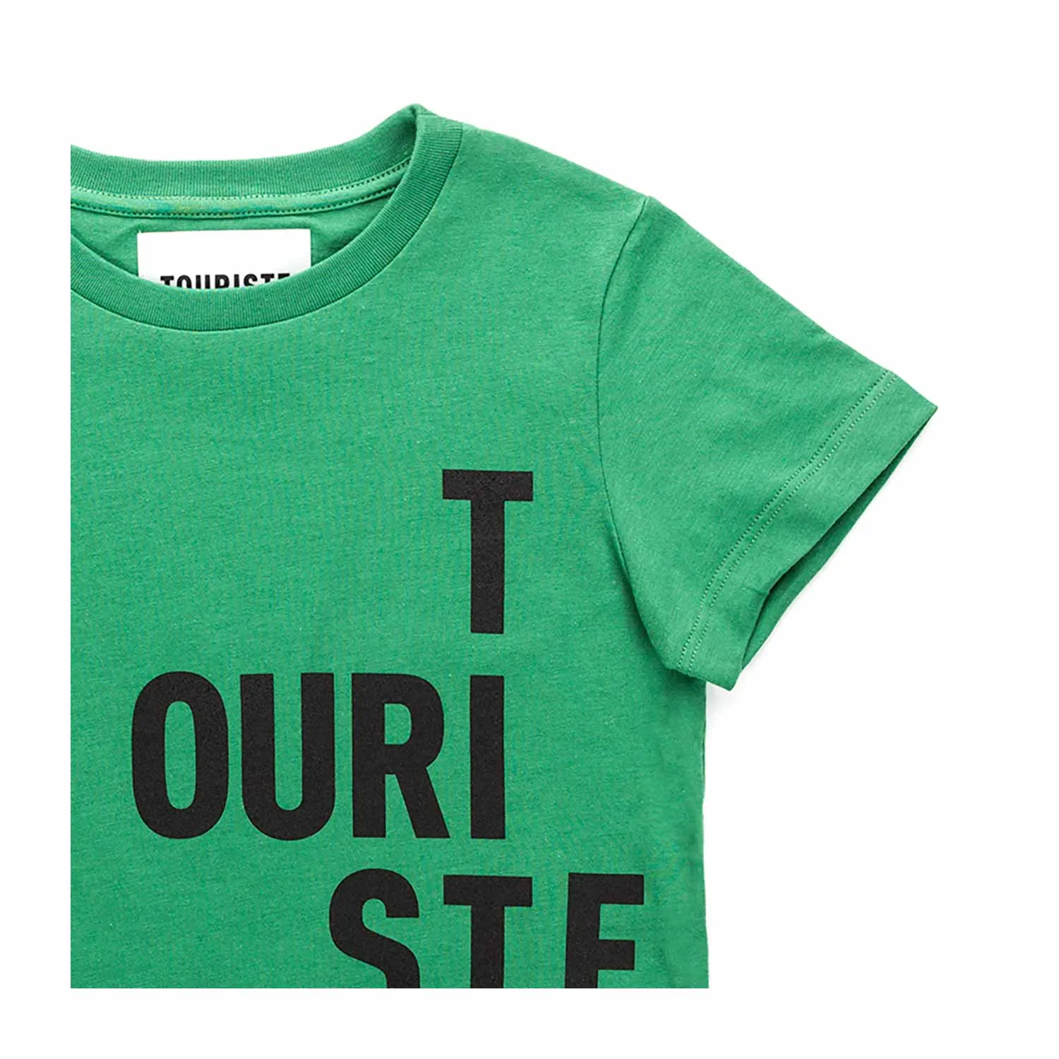 Touriste Unisex Green T-Shirt With Logo