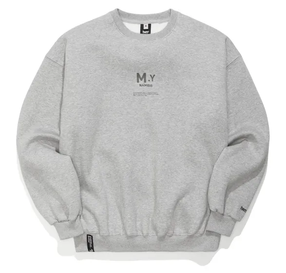 TWN  |Crew Neck Pullovers Unisex Street Style Long Sleeves Cotton