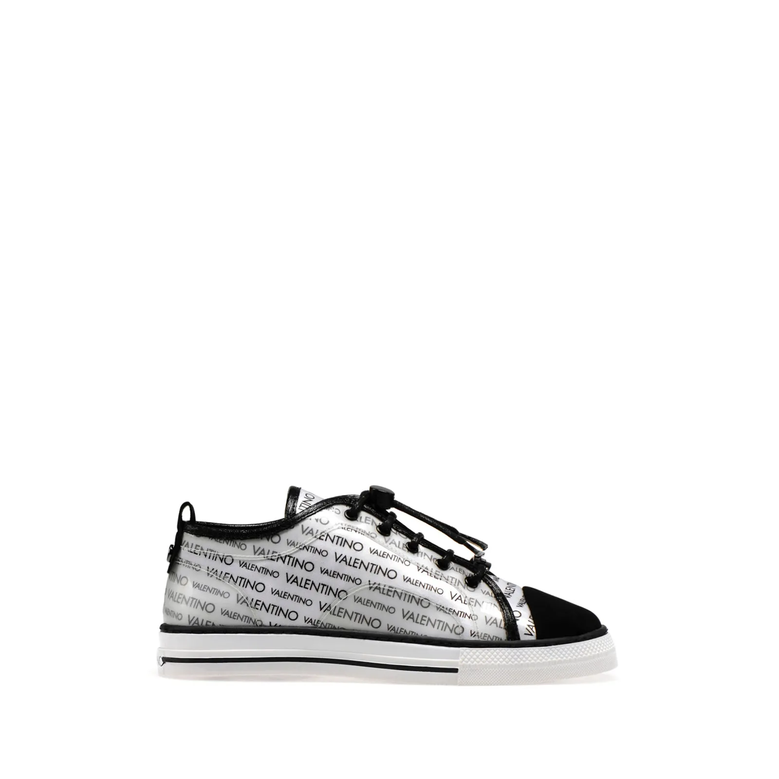 VALENTINO Flat Sneaker in white fabric