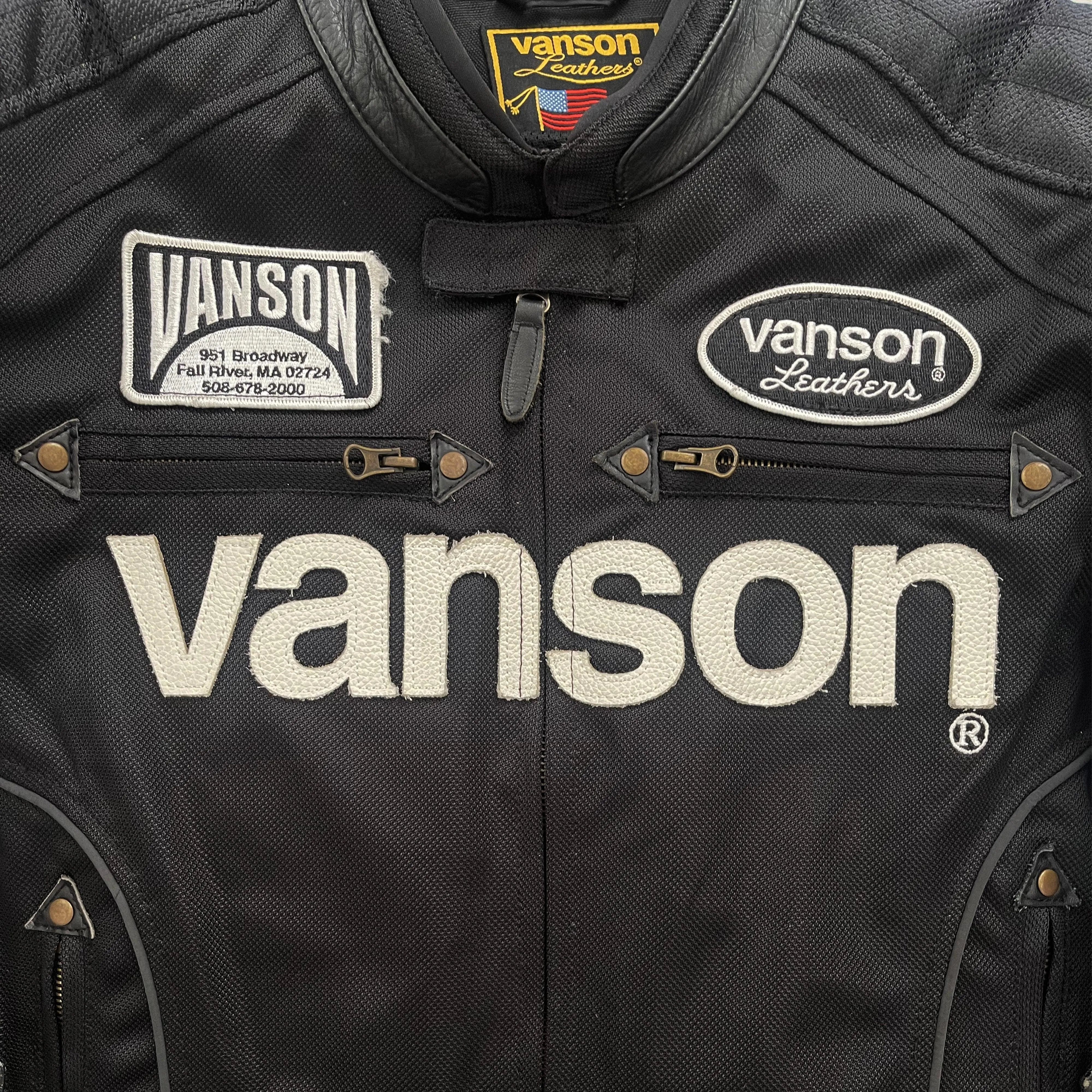 Vanson Leathers Motorcycle Mesh Racer Jacket