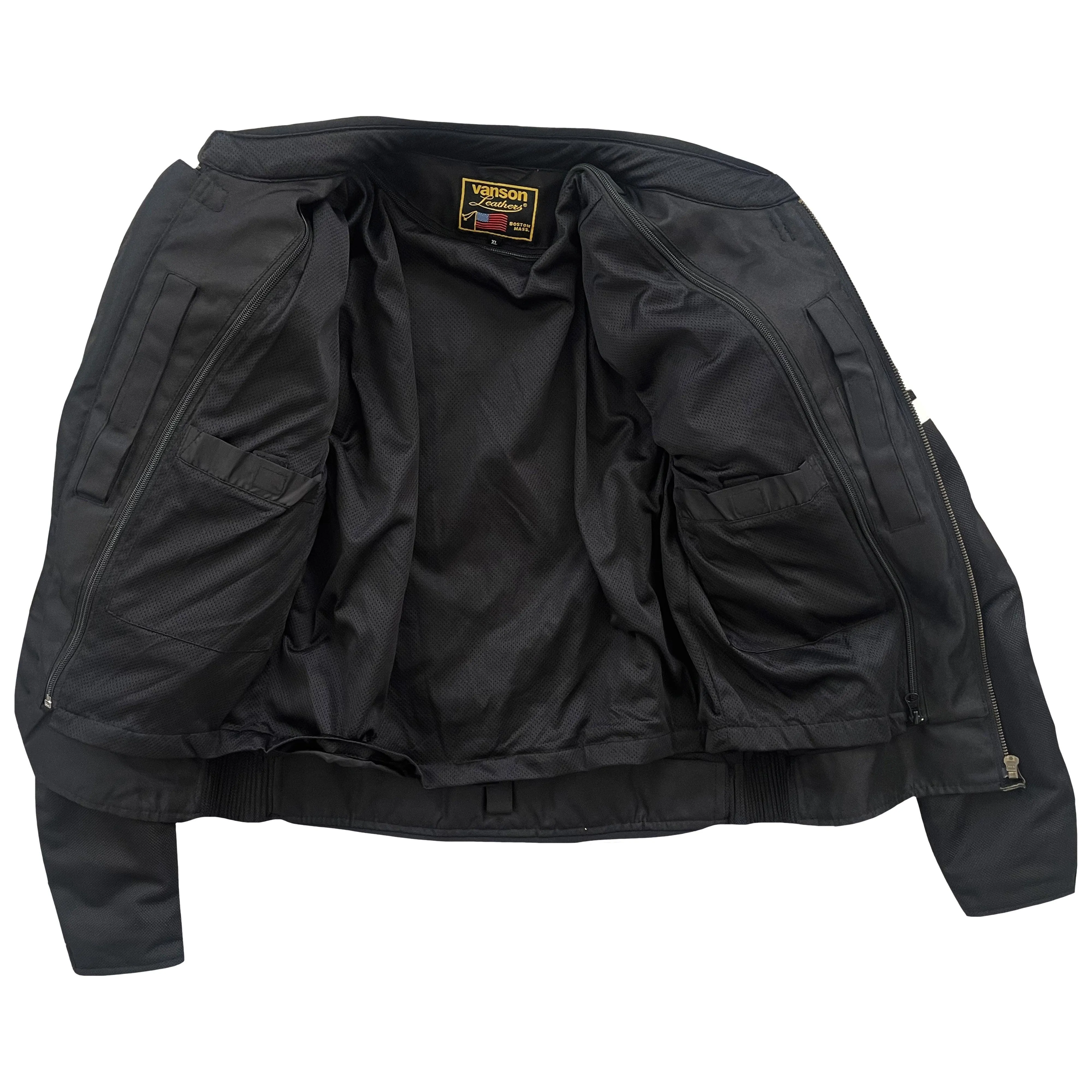 Vanson Leathers Motorcycle Mesh Racer Jacket