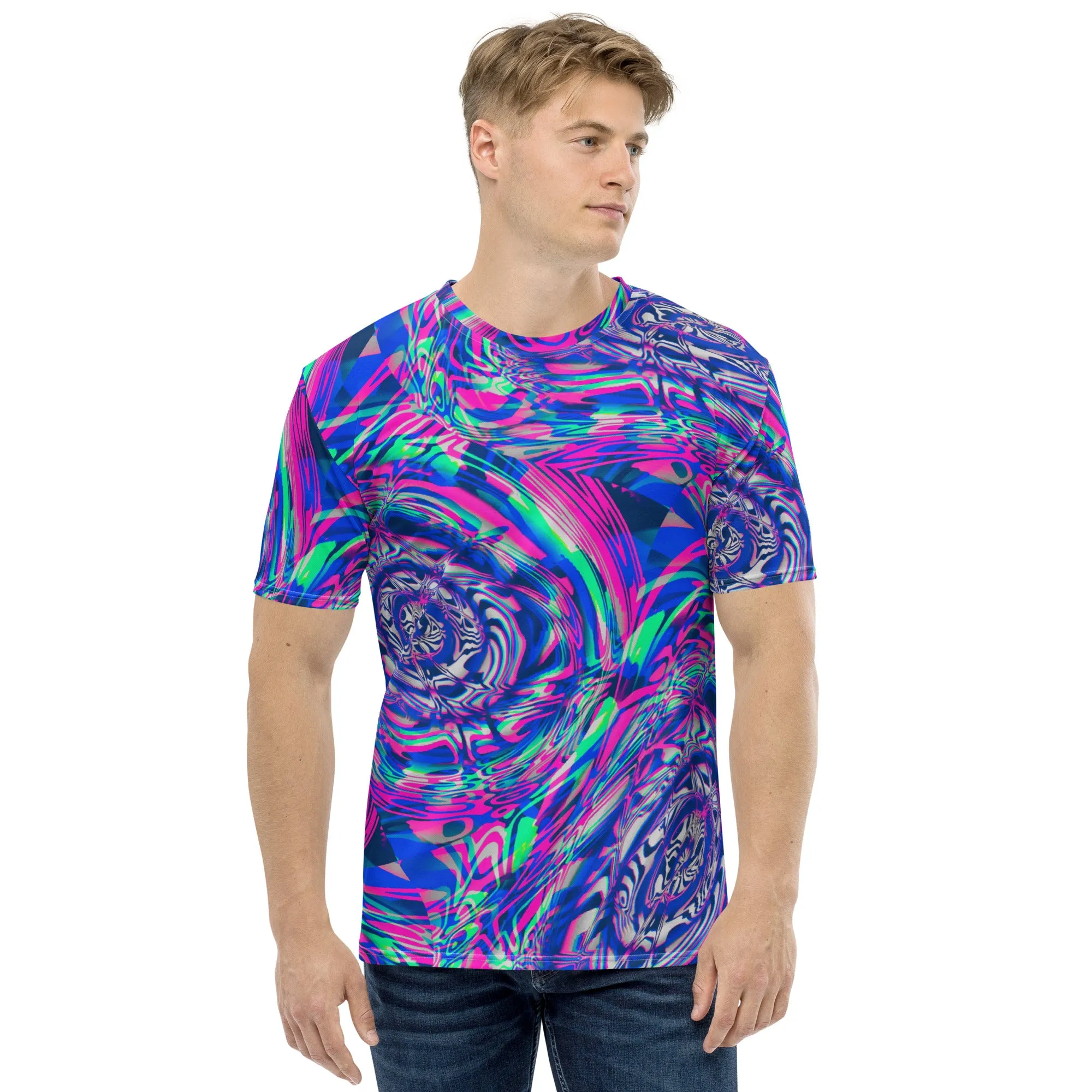 Vaporwave Fractal Melt Unisex T-Shirt