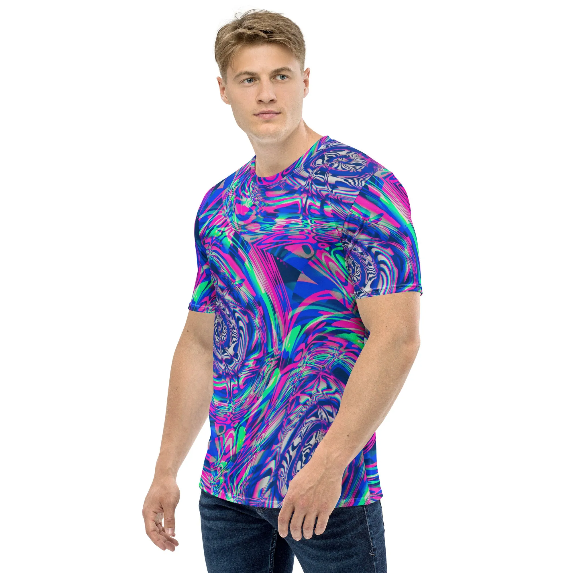 Vaporwave Fractal Melt Unisex T-Shirt