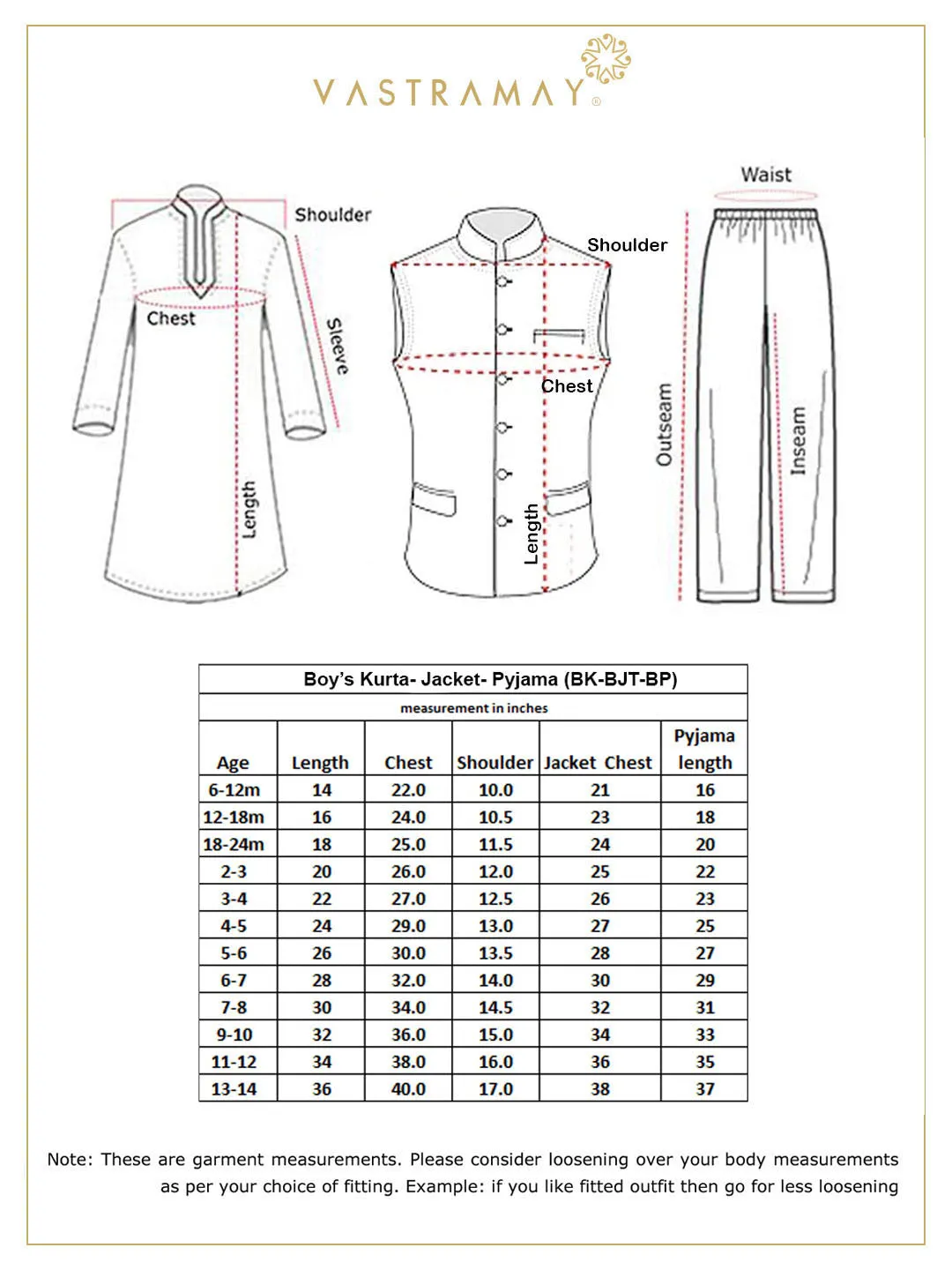 Vastramay Boy's Mint Green Asymmetric Kurta With Floral Printed Jacket And Pyjama Set