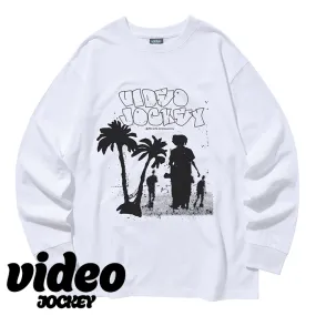 VIDEO JOCKEY  |Unisex Street Style Long Sleeve T-shirt T-Shirts