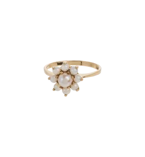 Vintage Pearlescent Petal Ring