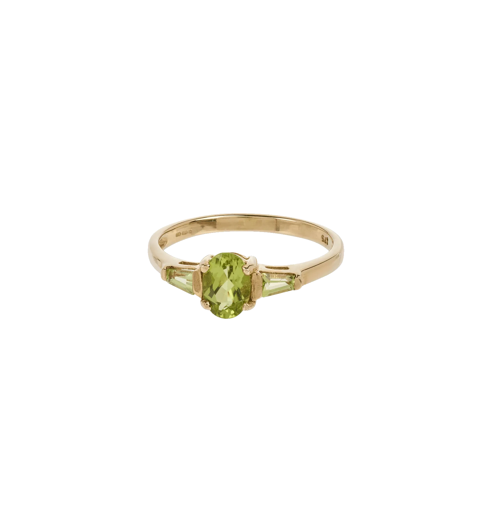 Vintage Peridot Spring Sparkle Ring