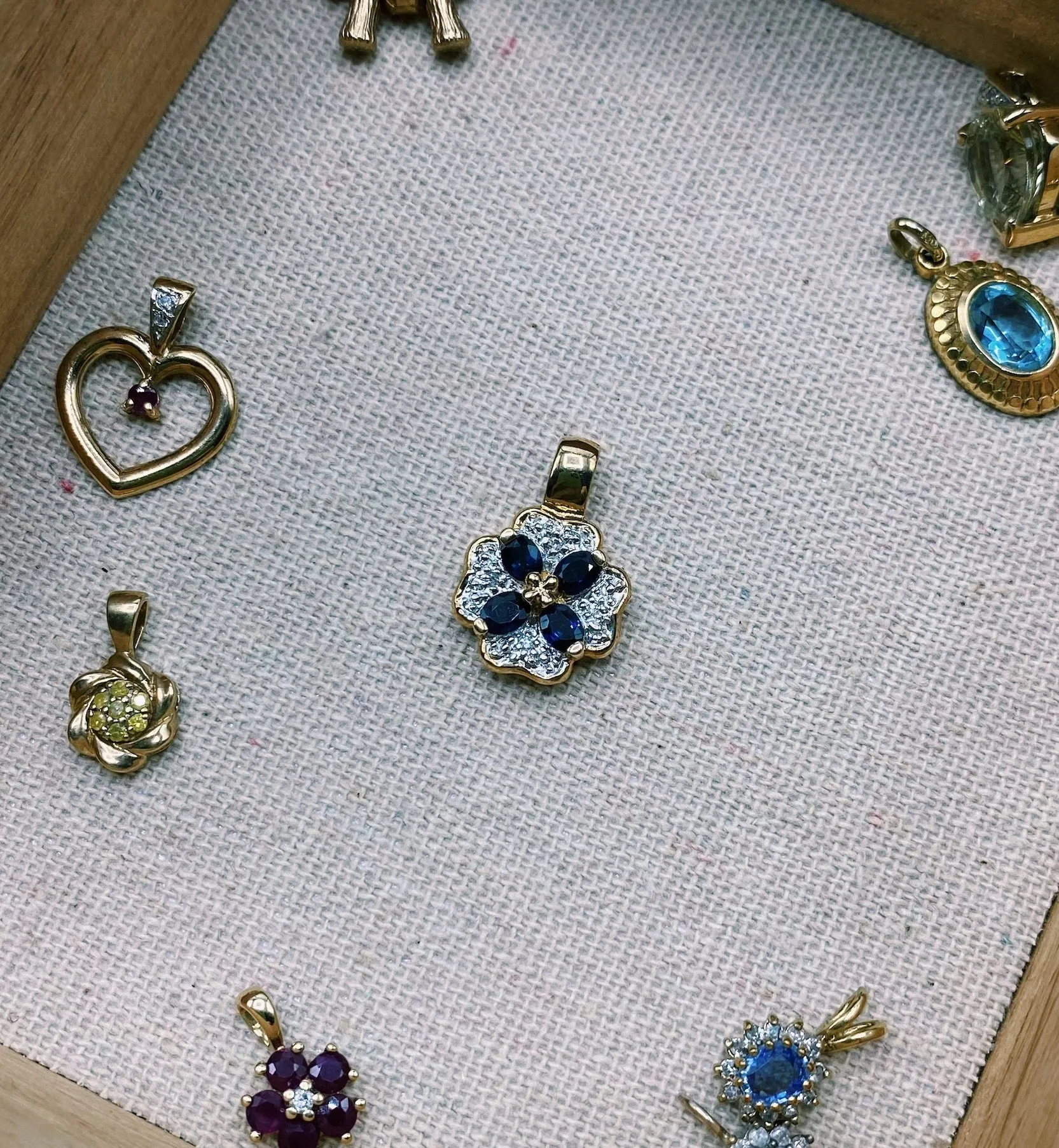 Vintage Sapphire and Diamond Timeless Charm