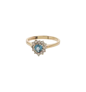 Vintage Topaz And Diamond Regal Luster Ring