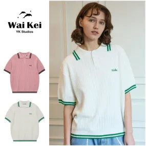 Wai Kei  |Unisex Street Style Long Sleeves Short Sleeves Logo Sweaters