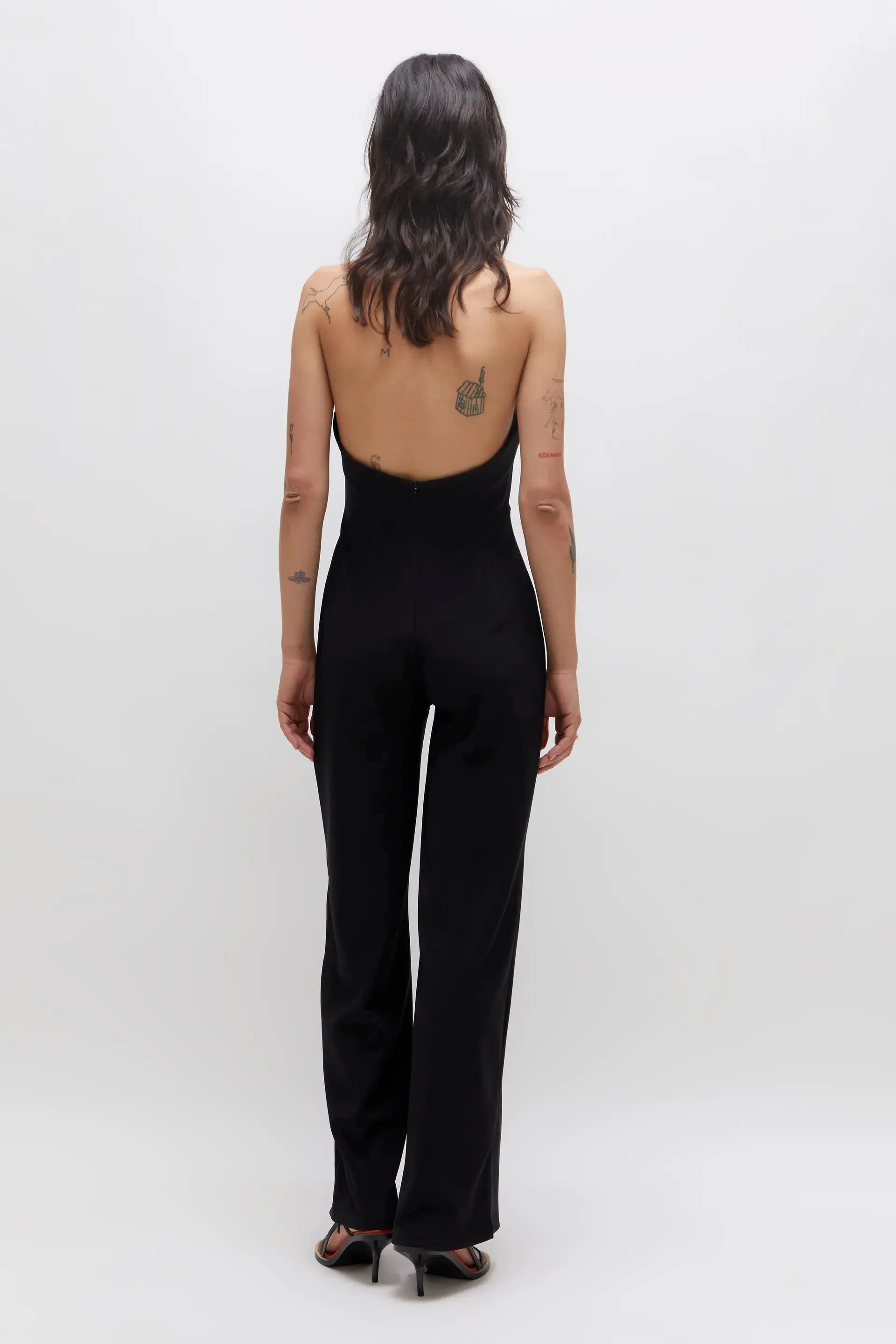 Wild Pony Long black V-neck jumpsuit