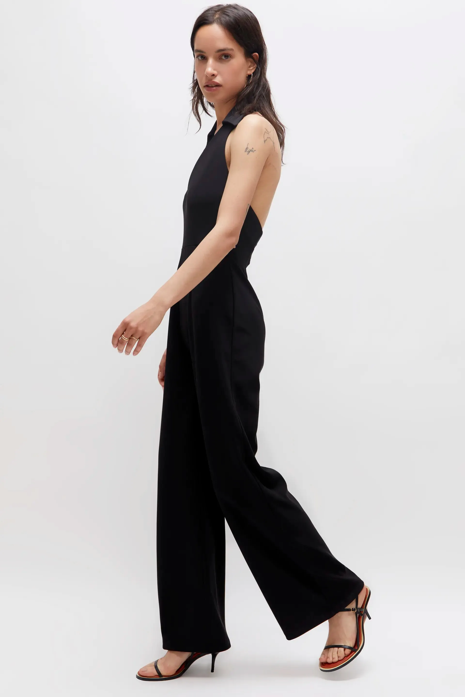 Wild Pony Long black V-neck jumpsuit