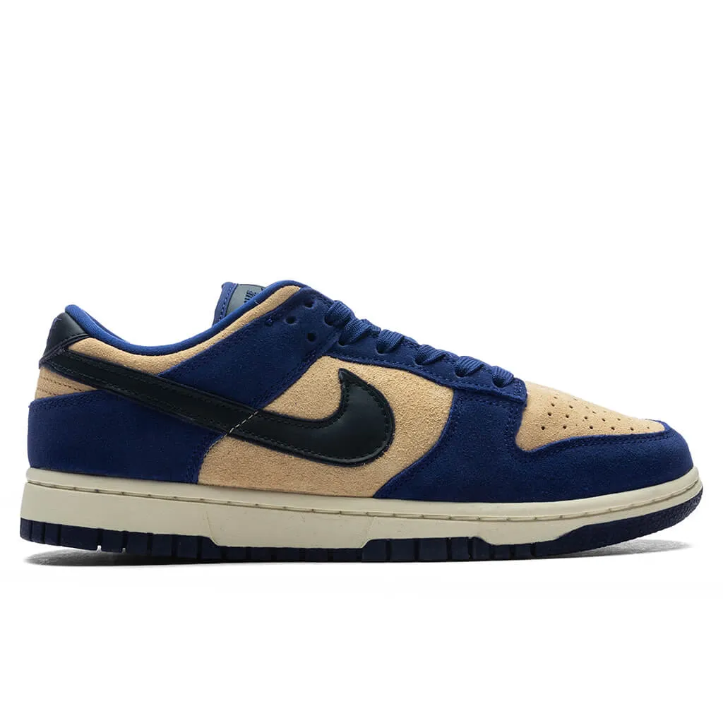 Womens Dunk Low LX - Deep Royal Blue/Dark Obsidian/Sesame