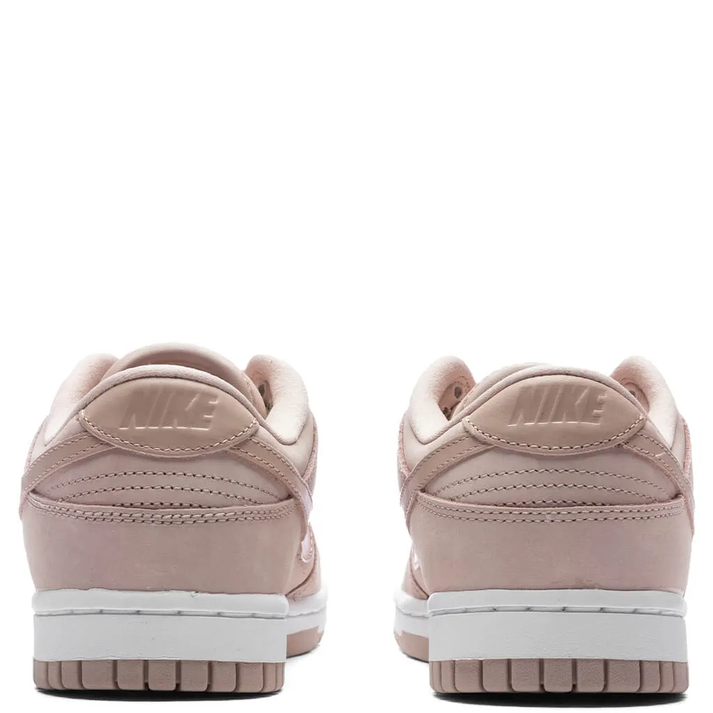 Women's Dunk Low Premium MF - Pink Oxford/White