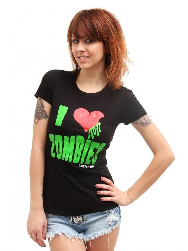 Women's I Love Zombies Tee