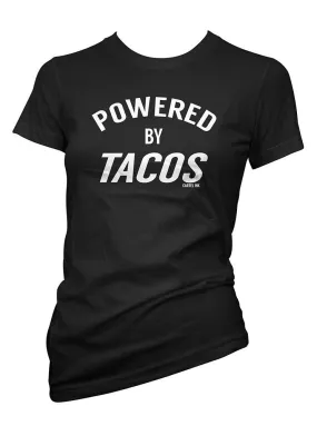 Women's Powered By Tacos Tee