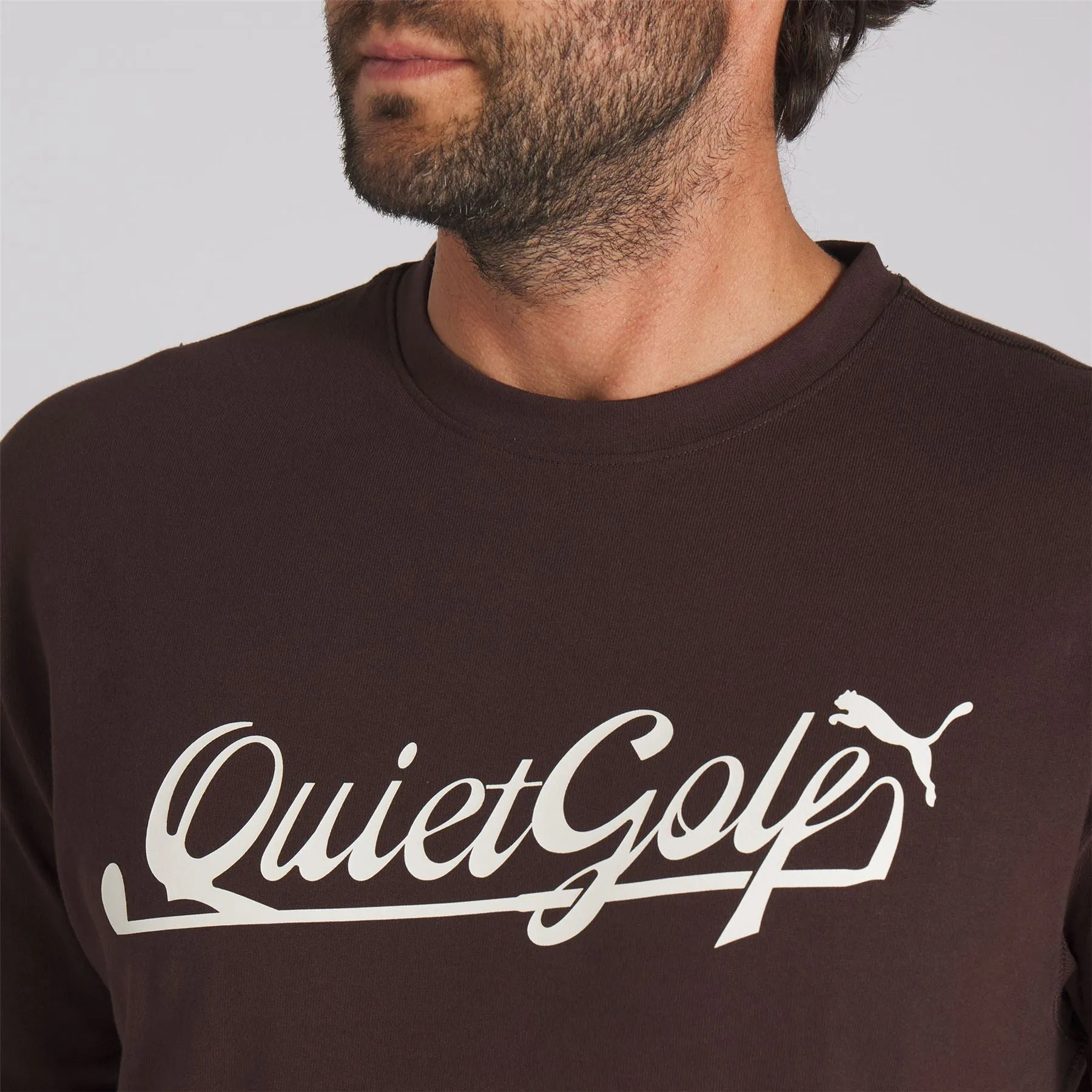 x QGC Script Graphic T-Shirt Brown - SS24